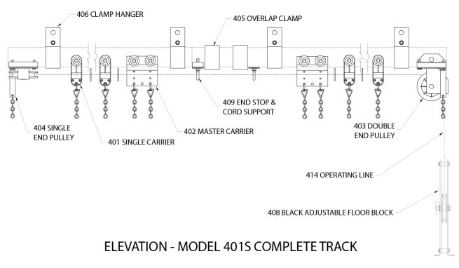 400 Series Heavy Duty Straight Track