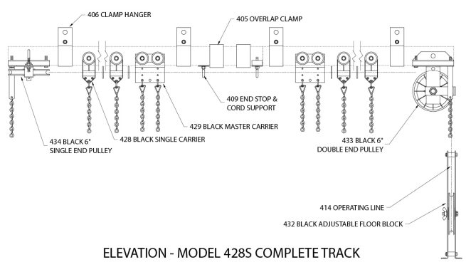 400 Series Heavy Duty Straight Track