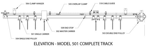 500 Series Heavy Duty Curved Track