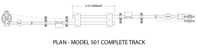 500 Series Heavy Duty Curved Track