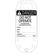 Model No. 576LO Rope Lock Safety Lockout Tag