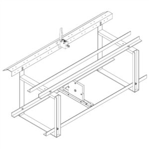 Locking Rails Fly System Model 579 Wire Guide Locking Rail