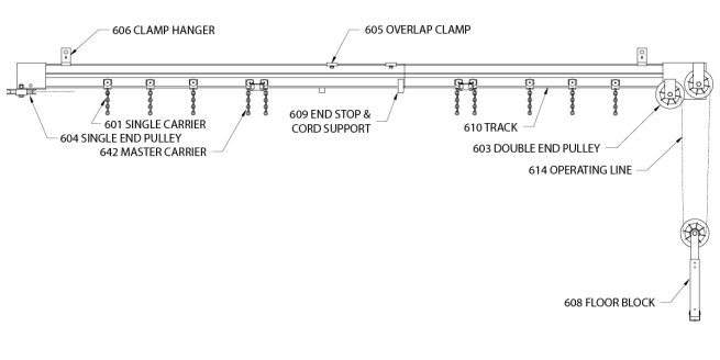 600 Series Medium Duty Curved Track